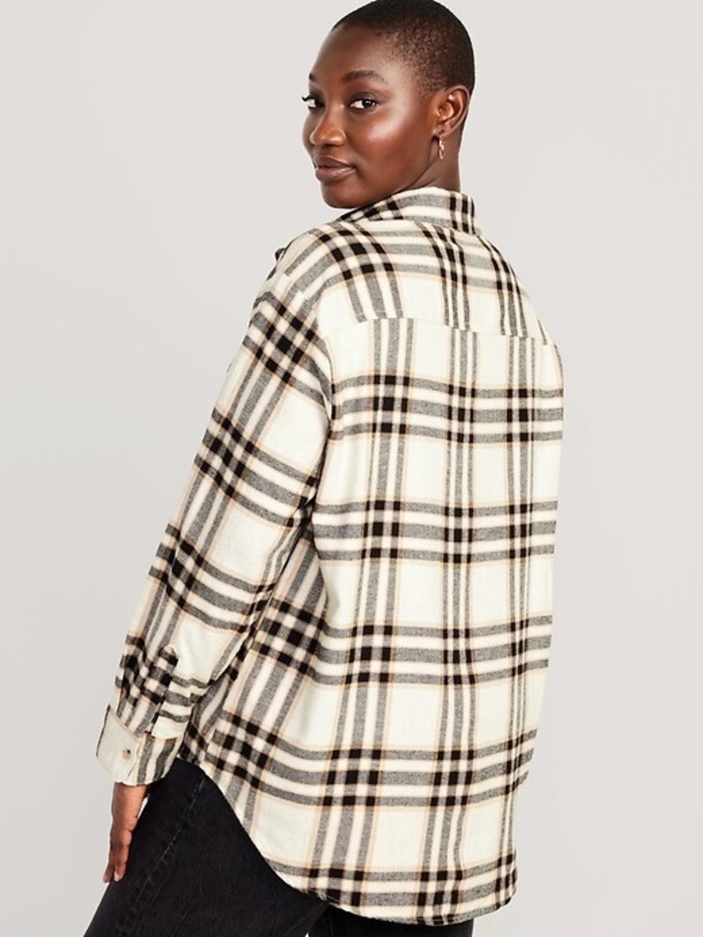 Old Navy Boyfriend Plaid Button Up Flannel